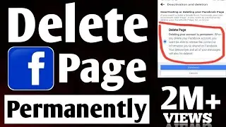 How To Delete Facbook Page Permanently in 2024