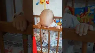 Ариша прыгает Елисей смеётся