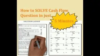 Solve Cash Flow Statement (Indirect Method) with T-Accounts in 5 minutes