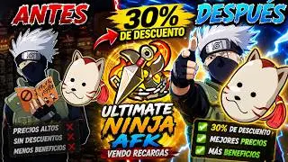 ULTIMATE NINJA AFK EL JUEGO QUE REMPLAZARA A TEMPLE OF SHADOWS CON DESCUENTO 30% RECARGAS
