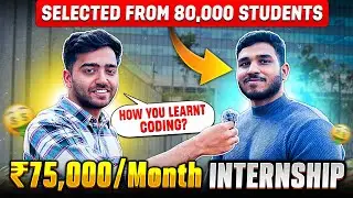 How He Learnt Coding to Get ₹75,000 Off-Campus Internship in 2024? | DSA Learning Strategy