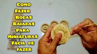 Rodinhas Raiadas Caseiras: Construa Suas Próprias Peças para Miniaturas