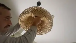Apliqa Briella Tekli Rattan Modern Tasarım Oturma Odası Avize Montajı ve elektrik bağlantısı