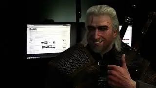 Geralt of Rivia announces his imminent masturbation