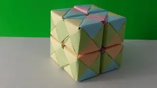 Бесконечный антистессовый кубик из бумаги