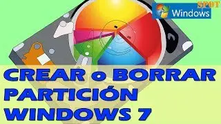 Crear o borrar una partición del disco duro en Windows 7