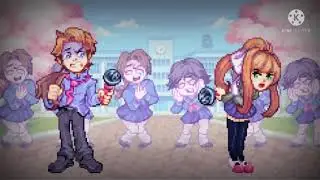 Roses, but Senpai and Monika are having an argument