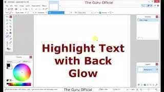 Paint.net - Part 2 - Gaussian blur - Highlight text with Back Blur Glow Online tutorial