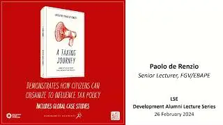 Development Studies Alumni Lectures: Paolo De Renzio