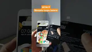 cara menyalakan hp android tanpa baterai #shorts