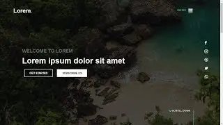 HTML CSS And BOOTSTRAP 4 Simple Website | COMING SOON