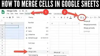 How to Merge Cells in Google Sheets