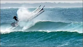 A Gnarly Noosa Bar vs Mal Hunt on 'Granite Express'. Wednesday morning, April 19, 2023.