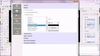 CorelCAD - changing the graphics area colour