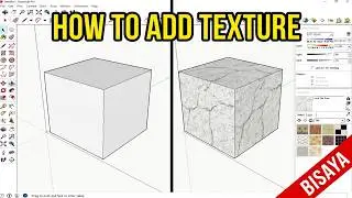 How to add texture image in SketchUp or importing an image as a texture ( BISAYA TUTORIAL )