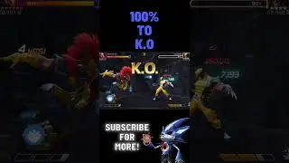 100% Health To 0%, Just Like That #marvel #mcoc #mcocgameplay #marvelgames #sonic