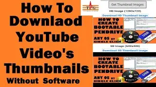 Download Thumbnail Of YouTube Videos Easily by #TechnicalPanditG #TPG