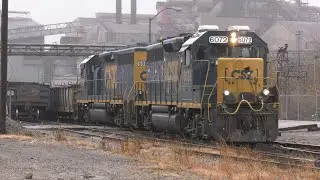 Railfanning Cleveland The Last Friday of the Year featuring CCR CSX 6072 and CWRO The Crow OMLX 2254