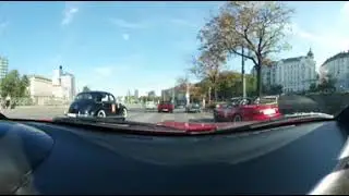 360-Grad-Video: Oldtimerparade über die Ringstraße (Vienna Classic Days 2018)