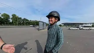 Обучение Моноколесу Василий 10 лет. Без купюр!