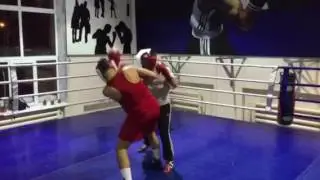 Спарринг с учеником 2й раунд
