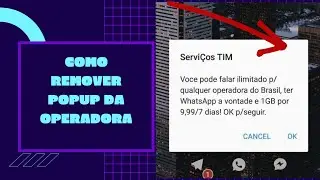 Como Remover mensagem de propaganda da operadora