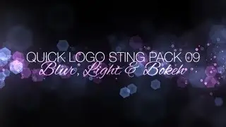 Quick Logo Sting Pack 09: Blur, Light & Bokeh /// After Effects Template