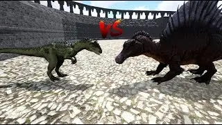 Spinosaurus VS Allosaurus | ARK survival evolved 2019