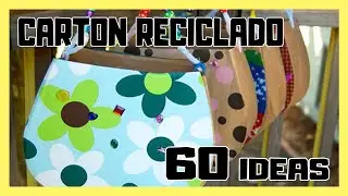 💙💙💙 60 IDEAS con CARTON RECICLADO |||| 60 IDEAS with RECYCLED CARDBOARD