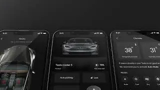 Tesla App – UI Animation 2 for Electric Vehicle Mobile Experience