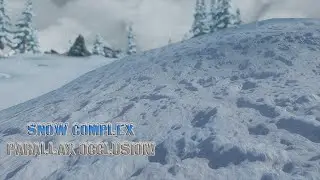 SKYRIM SE, NEW COMPLEX PARALLAX MAPPING IS AMAZING - 3D SNOW!