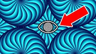 Trippy Optical Illusion Blue