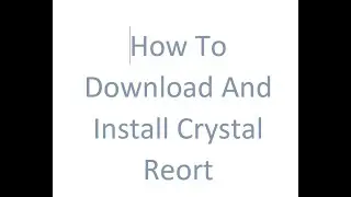 How to Download and Install Crystal Reports for Visual Studio 2019