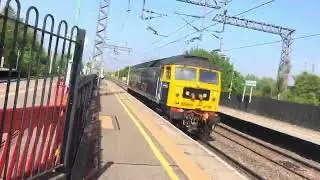 GBRF Class 47 passes Hemel with a lovely 3 tone whilst 730 departs!