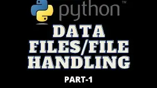 How data files in python Hindi/Urdu(PART-1) |file handling in python| read write file in python