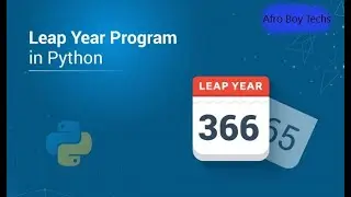 Leap Year Program in Python
