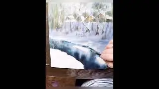 #акварель #пейзажакварелью #watercolor #watercolorlandscape