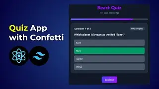 Build a Modern Quiz App in React with Tailwind CSS | Step-by-Step Tutorial