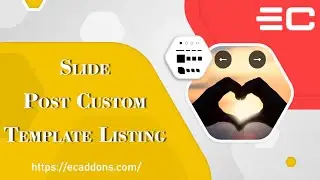 Use Custom Template for Post Listing In Elementor Slide Post Listing | EC Addons Elementor Tutorial