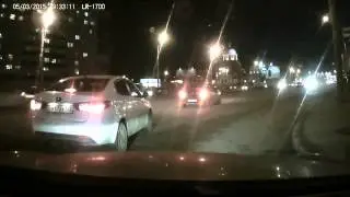 Подтолкнул ДТП в Санкт Петербурге 05 03 2015