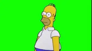 Homer Disappears Into - Green Screen HD