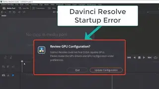 Davinci resolve asking for GPU update. #davinciresolve