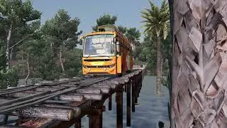 Sleeper Bus Adventure: Ksrtc Bus Crossing a Broken Bridge!