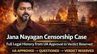 “Jana Nayagan Censorship Case: Full Legal History from UA Approval to Verdict Reserved” | LEGAL|