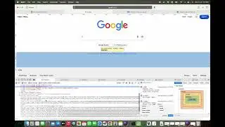 Developer Tools in MacBook Safari Browser. 