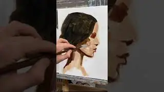 Как написать портрет девушки в профиль?