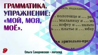 Грамматика. Упражнение: «Мой, моя, моё», «Твой, твоя, твоё