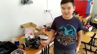Ануар создал робот- пылесос