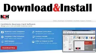 How to Download and Install CardWorks Business Card Software.