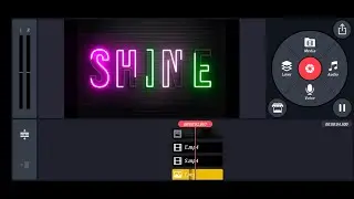 Neon text animation intro in kinemaster / Best light text effect in kinemaster edits 【SE】